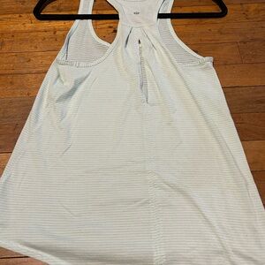 lululemon athletica Light Gray Striped Tank Top